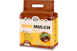 COCO&COIR EVERYTHING IN A NUTSHELL Coco Chip Mulch (60L) 100% Natural Eco-friendly Coir Mulch