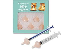 Bubble milk bowl Silikon Smoczek do karmienia and Syringes for Newborn Kocięta, Szczeniaki, Króliki, Small Animals Dongdong pet (5 Różowy nipple+3 Strzykawka)