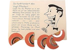 Bartl Vogl-Pfeiferl, Vogelfpeifen Pfeifen wie eine Nachtigall | Nostalgisches Instrument (5er set)