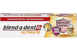 Blend-a-dent Ultimate Haftcreme für Voll- und Teilprothesen, Geschmacksneutral, 40g