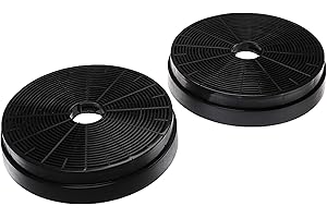 vhbw 2x Filtro de carbón activado compatible con Klarstein Aurica, Balzac, Royal Flush Eco, Zarah, Zelda, Zola campana extractora