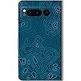 Capes India Mobile Phone Skins Compatible with Google Pixel Fold | Not a Cover/Case | Protective Film Vinyl Sticker (Aqua, Glass Back Skin)