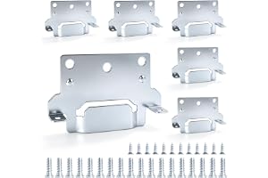 Konsol mellanstång kompatibel med IKEA SKORVA 116791 monteringsplatta | 6-pack sängram stödfästen, monteringsplatta sängmontering för HEMNES, BRIMNES & MALM sängramar