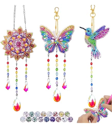 Veilleuse DIY Diamond Painting HappyGoLucky - Kit Chat Pailleté - Cadeau Fille 3-10 Ans - Loisir Créatif