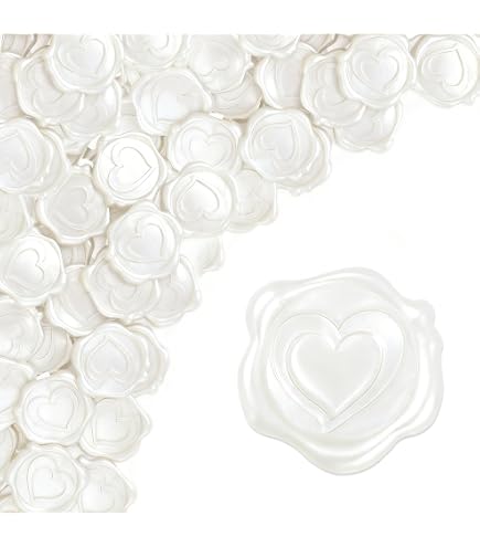 50 Autocollants Sceaux De Cire "With Love" - Pour Invitations, Lettres, Enveloppes - Diamètre 3 Cm - 3