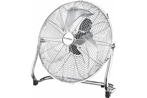 Bastilipo - MEDITERRANEO, vent. industrial de suelo,cromado, 45 cm.Ø, 100W