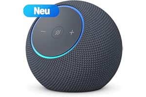 Der neue Amazon Echo Dot Max, Alexa-Lautsprecher mit raumfüllendem Klang und integriertem Smart-Home-Hub, Graphit