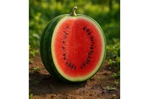 HAPPY GREEN SHOP Watermelon 'Crimson Sweet' - 30 Seeds = Freebie + Plant Tag - Citrullus lanatus