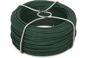 Windhager - Filo metallico da giardinaggio, 60 m x 1,4 mm, colore verde