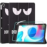 Brifu Compatibile con Realme Pad(10.4" Pollice),Cover Protettiva Ultra Sottile PU di con Funzione di Supporto,Occhio di fulig
