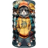 Bebo Store Extreme Spor Motor Ve Bisiklet Kullananlara &Ouml;zel Desenli Buff Boyunluk Bandana Balaklava - kapsonlu_kedi