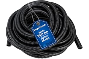 DeClean Saugschlauch 50 mm kompatibel mit Alto Nilfisk Wap Schlauch Universalschlauch 11984 Meterware 3 Meter