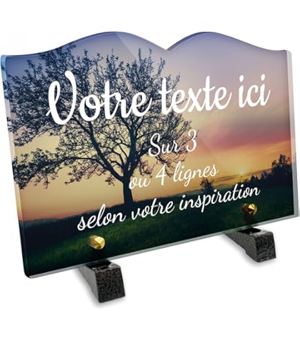 Placa Funeraria Libro Con Foto Personalizable En Plexi, Diseño De Mármol, Diferentes Tamaños, Grosor De 6 Mm, Personalizado En Varias Líneas, 22 X 15 Cm