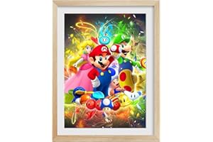 Yoimckay 5D Dessin animé Diamond Painting Enfants Adultes, DIY Cross Broderie Kits Mur Decor Cristal Strass Broderie Toile pour Décoration Murale Maison Artisanat 30x40cm