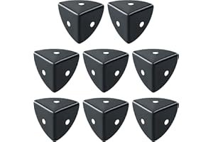 ‎SAYAYO SAYAYO Eckenschutz Metall Kantenschutz Metall Schwarz Protektoren zum Umwickeln von Winkeln Holzkisten, Kofferraumboxen, Flightcases 8 Stück