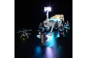 GEAMENT Set di Luci LED Compatibile Con LEGO NASA Mars Rover Perseverance - Kit Di Illuminazione per Technic 42158 (Modello di mattoncini non incluso)