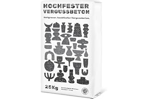 ‎GREY ELEMENT SHOP Premium cast concrete: high-strength design mortar for mirror-smooth surfaces, easy to use, quick curing, 25 kg