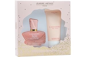 JEANNE ARTHES – Set de regalo para mujer – Cassandra Rose Intense – Eau de Parfum 100 + Leche corporal de 150 ml – Fragancia rosa almizcle – Fabricado y empaquetado en Francia