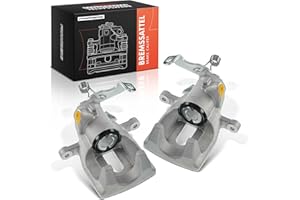 Frankberg 2x Brake Caliper Disc Brake Rear Left Right Cast Aluminium Compatible with C4 II B7 DS4 DS4/DS4 Crossback 3008 MPV 0U 308 CC 4B 308 I 4A 4C RCZ Replace# 4401Q0