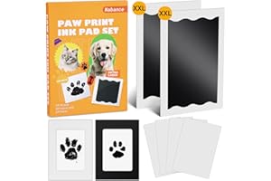 Nabance Impronta Mani e Piedi Neonati 2PC Impronta Canna Grandi Kit Impronta Canna con 2 cornici Impronta Gatto Impronta Neonato Sicuro e Non Tossico Set Impronte Bimbi Ricordo di famiglia