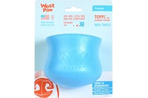 WEST PAW Zogoflex Toppl Jouet pour Chien Taille L Aqua Bleu