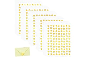 WODEHAHAGOU 54000 Pcs in 50 Sheets Gold Star Stickers Star Stickers for Reward Chart Small Star Stickers for Reward Chart Reward Chart Stickers Sticker Chart Mini Teacher Stickers Reward Merit Charts