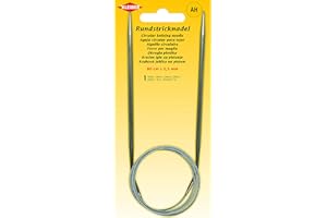 Kleiber + Co. GmbH Circular Knitting Needle, Metal, Gray, 4.5 mm