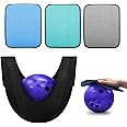 3Pcs Bowling Towel Set with Bag, Microfiber Bowling Shammy Pad with EZ-Grip Dots, Bowling Towel Bowling Ball Shammy Bowling Cleaner Towel for Clean/Storage Bowling, Ideal Bowling Accessories