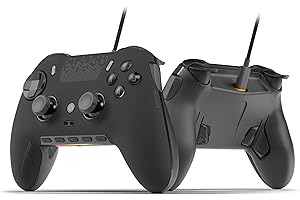 SCUF ENVISION Kabelgebundener PC-Nur-Gaming-Controller - Fünf Abnehmbare G-Tasten - Abnehmbare Back-Paddles - iCUE-Kompatibel - Schwarz