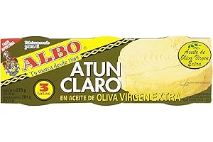 Albo - Atún claro en aceite de oliva virgen extra - 3 latas de 67 g (32102)
