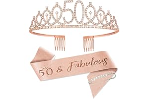 SCBOY Kobiety Prezenty Różowozłota Korona I Ozdobna Szarfa Dekoracje Na Przyjęcie Urodzinowe