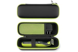 Anywest Etui pour Philips Norelco One Blade Face Body QP2630 QP2520/30 QP4631, pour OneBlade Pro 360, pour Braun Series 3/5/7/9, Peut Stocker OneBlade Lames de Rechange, dur Voyage Etui de Transport