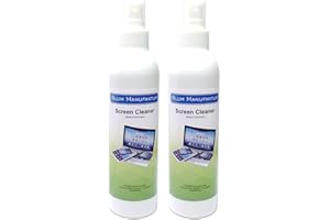 BLUM MANUFAKTUR Blum - 2X 250ml Limpiador de Pantalla. Limpieza Todas Las Pantallas y displays. Sin Rayas y sin estrías.
