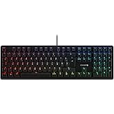 CHERRY G80-3000N RGB, clavier mécanique de gaming avec rétro-éclairage RGB, disposition française (AZERTY), Filaire, Commutat