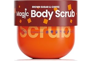 Safisa Brown sugar & Coffee Magic Body Scrub - Exfoliating & Moisturizing - Smooth & Soft Skin - Natural Scent - Organic Coffee - Vegan - Paraben & Cruelty-Free - Gentle Scrub - Hydrating Formula