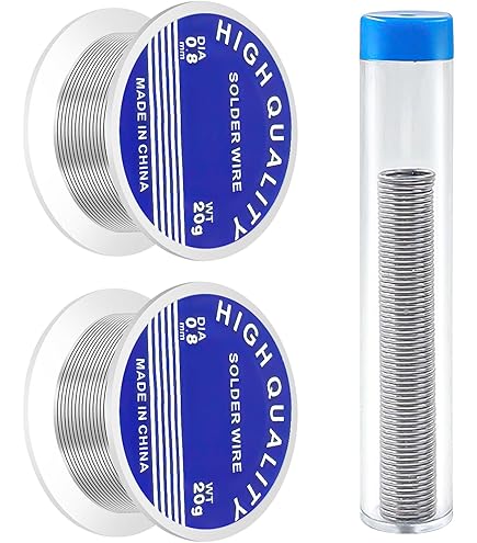 Stagno Per Saldatura 100g 0.8mm - Senza Piombo Con Nucleo Colofonia | Per Elettronica