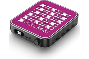 HALMAI Collettore di polvere per unghie, aspirazione 800 Pa e motore brushless da 5000 giri/min, per unghie acriliche, strumento compatto per principianti con filtro HEPA riutilizzabile (salone e uso