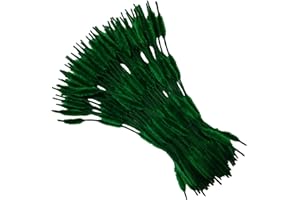Carykon Pack of 100 Pipe Cleaners Fuzzy Bumpy Chenille Stems for Creative Handmade DIY Art Craft (Blackish Green)