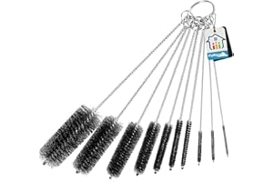 FlyWave Scovolino per Bottiglie, Set di Spazzole Multiuso per Pulizia Bottiglie, Biberon, e Cannucce, Include Pulisci Bottiglie di Vetro e Lavabottiglie, Ideale per Cucina e Viaggio