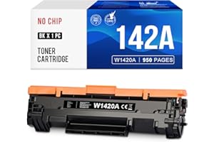 ZIPRINT 142A W1420A Tóner de Repuesto para HP 142A W1420A 142X W1420X Tóner para HP Laserjet Pro M110w M110 M110we MFP M140w M140 M140we M139we M139w M139 (1 Negro, sin Chip)