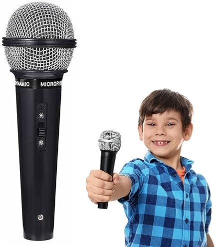 Microfono Finto Giocattolo - Prop Realistico In Plastica E Metallo, 17cm, Per Feste E Costumi - Foto 9