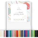 Soft Dream S&aacute;bana bajera ajustable de 80 x 180 cm, color blanco | Soft, breathable combed jersey cotton with rubber perimeter