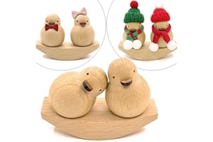 Igone Wooden Swinging Duck Ornament Gifts for Friends,Wife,Girlfriend,Boyfriend,Mum,Classmate, Husband, Funny Gift Ideas for Wedding Engagement Anniversary ，Birthday,House Warming,Christmas