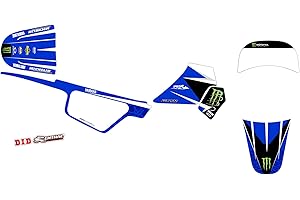GRAPH COVER Kit Deco Moto Cross Yamaha PW 50 Replica Justin BARCIA Blau