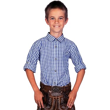 CCOOfhhc Trachtenset Kinder 3-teilig - Oktoberfest Kostüm Mit Hose, Hemd & Socken