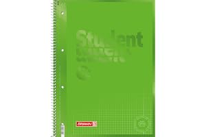 Brunnen 1067928152 anteckningsblock/collegeblock Student Colour Code (A4 rutig, linjerat 28, 90 g/m², 80 ark)