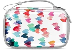 Fintie Torba na aparat dziecięcy, mini aparat cyfrowy, etui ochronne kompatybilne z kamerą Gofunly, CIMELR, HiMont, YunLone, TIATUA, KidiZoom dla dzieci, deszcz serca