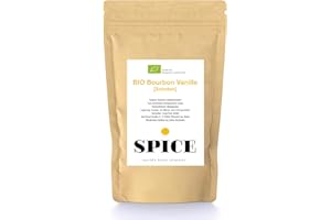 ‎SPICE 345 WORLD'S FINEST SELECTION SPICE Bio Bourbon Vanilleschoten, 3 Schoten á 15-16 cm, aromatische Bio Vanille aus Madagaskar, aus kontrolliert-biologischem Anbau (Vanilla Pods)
