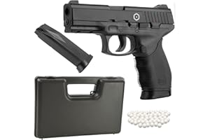 ‎OPTACS OpTacs Set - Cybergun PT 24/7 Airsoft + Pistol Case + Patch - Spring Pressure Airsoft 0.5 Joules Including 100 BB's Ammunition