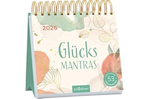 Postkartenkalender Glücksmantras 2026: Wochenkalender 2026, 53 Postkarten für viele Glücksmomente